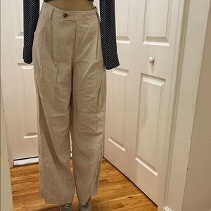 Banana Republic Beige Wide-Leg Pants